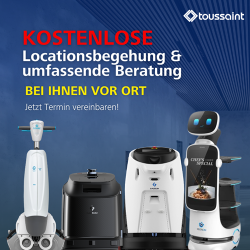 Reinigungs-und Servicerobotik für Gastronomie & Hotel
